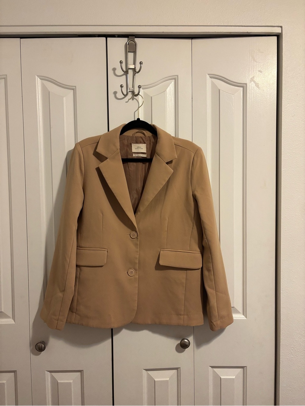 Tailored Women's Blazer Jacket in Camel